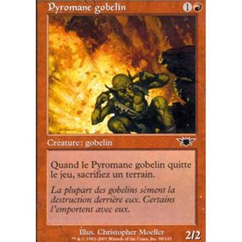 Magic The Gathering - Pyromane Gobelin (Goblin Firebug) - Légions - Commune