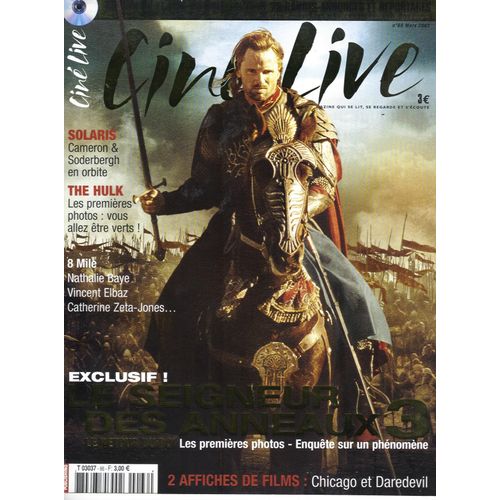 Ciné Live N°66: Seigneur Des Anneaux 3-Mortensen/ Baye/ Elbaz/ Zeta-Jones/ Clooney/ Connelly-Bana