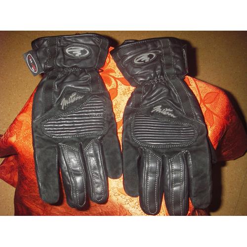 Gants De Moto En Cuir Noirde  Wds Loft Only Hipora Keprotec