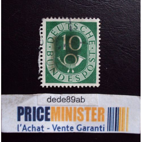 Allemagne..10 Deutsches Bundespost (Vert) Oblitéré.