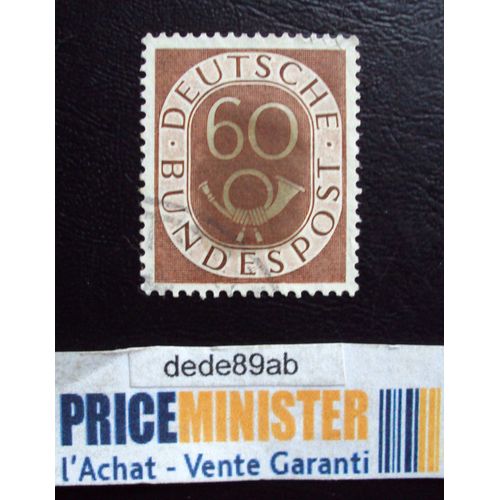Allemagne..60 Deutsche Bundespost.(Marron) Oblitéré.