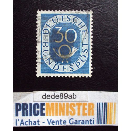 Allemagne..30 Deutsche Bundespost.(Bleu) Oblitéré.