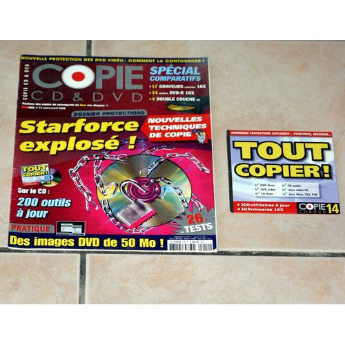 Revue Copie Cd & Dvd N°14 Avec Logicel  "Tout Copier"
