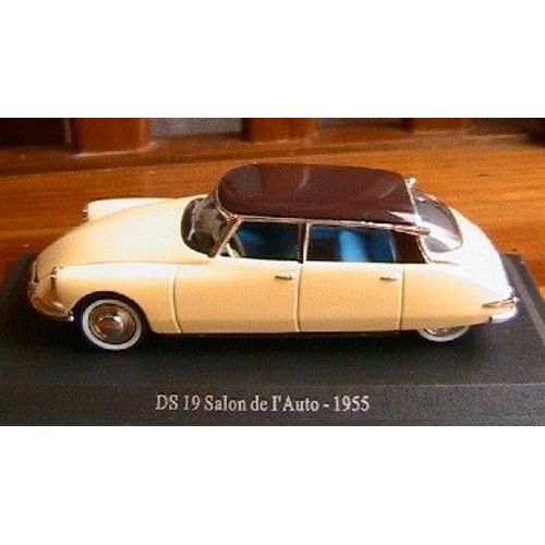 Citroen Ds 19 Salon De L'auto Universal Hobbies Atlas 1/43 Avec Siege Bleu-Universal Hobbies