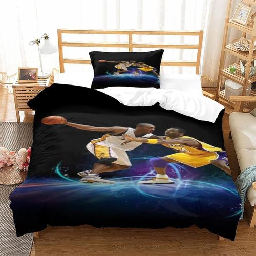 D Pour Garons Filles Avec Housse De Couette Kobe Bryant,Nba,Basket-Ball, Pi¿¿Ces,Simple£¿Xcm£©140*200 Cm