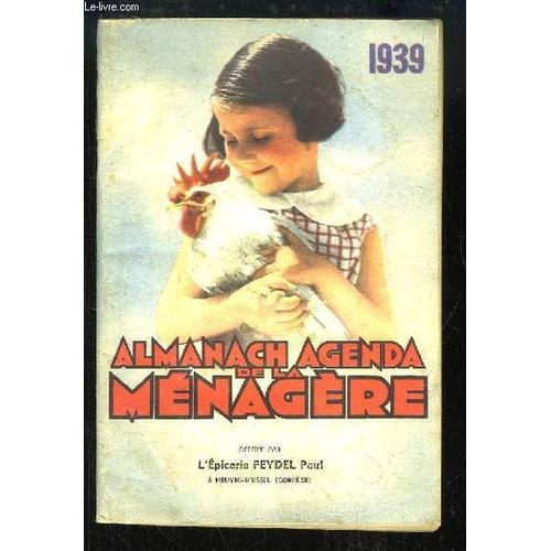 Almanach Agenda De La Ménagère 1939