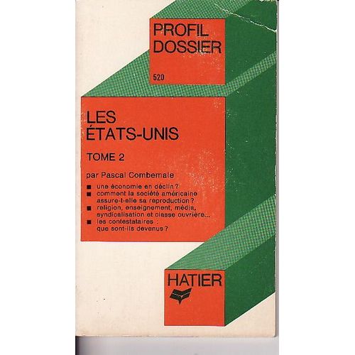 Les Etats-Unis Tome 2