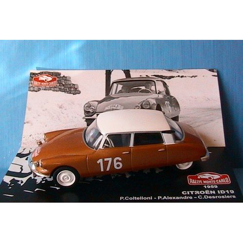 Citroen Id 19 #176 Monte Carlo 1959 Coltelloni Alexandre Desrosiers Ixo 1/43-Ixo