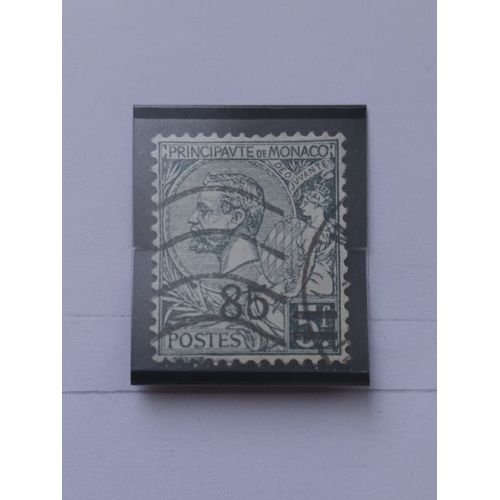 L325 -- Timbre Oblitéré Monaco N °72 -- Année 1926 -- " Timbre De 1891 - 1920 Surchargé : Prince Albert 1er ".