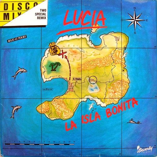 La Isla Bonita  (Long Version - Jungle Mix 7'48 + Dance Version Remix 5'03)  /  Rythm For Bonita  (Night Version 3'28)  1986  France  (Italo Disco)