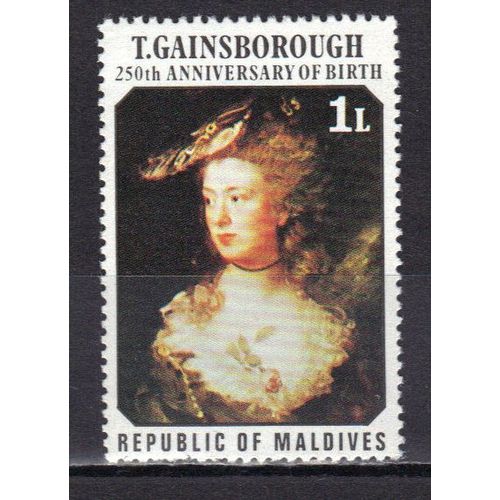 Maldives 1977 : Anniversaire De Naissance De Peintres Célèbres : 250è De Thomas Gainsborough - Timbre Neuf **