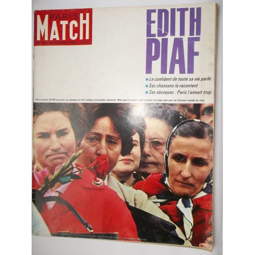 Paris Match  N° 759 : Edith Piaf: Ses Obseques