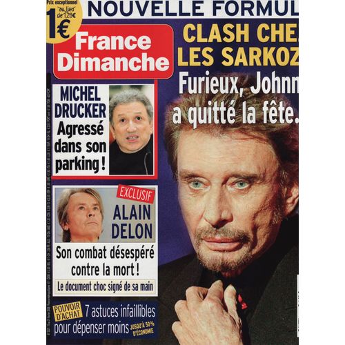 France Dimanche / 15-02-2008 N°3207 : Johnny Hallyday / Michel Sardou (2p) - Nolwenn Leroy (1p)