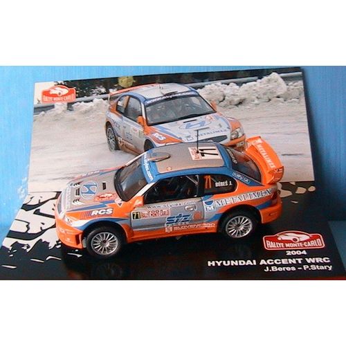 Hyundai Accent Wrc #71 Rallye Monte Carlo 2004 Beres Stary Ixo 1/43 Metalimex-Ixo