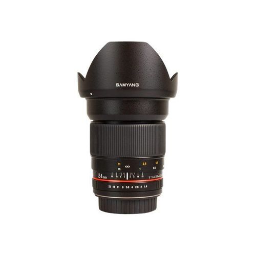 Objectif Samyang 24mm f/1.4 ED AS UMC - Fonction Grand angle - 24 mm - f/1.4 ED AS UMC - Four Thirds - pour Olympus E-3, E-30, E-410, E-420, E-450, E-5, E-520, E-600, E-620; EVOLT E-420, E-520