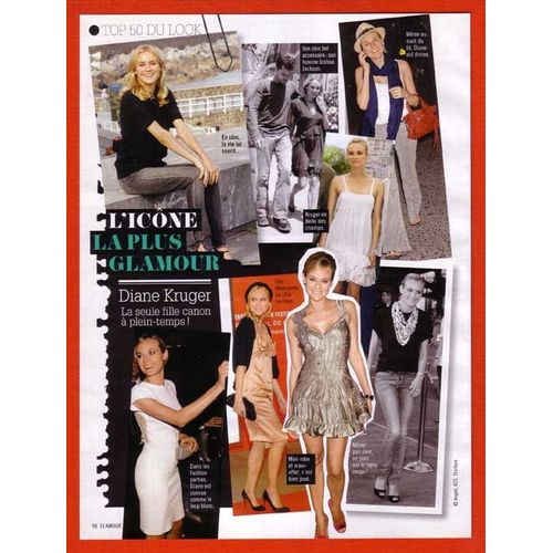Glamour N°56, Coupure De Presse, Diane Kruger