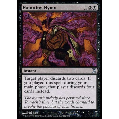 Foil Premium Hymne Obsédant - Magic Mtg - Spirale Temporelle