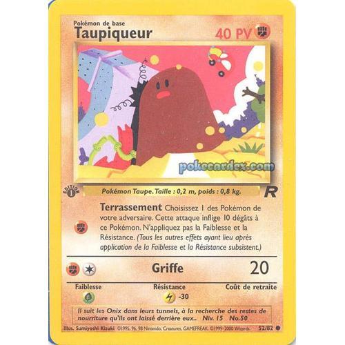 Pokémon - Extension Team Rocket - Taupiqueur - 52/82 - 40 Pv - Commune