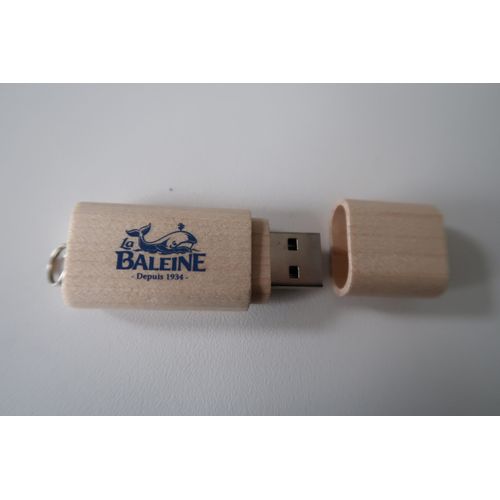 Clé USB bois La baleine