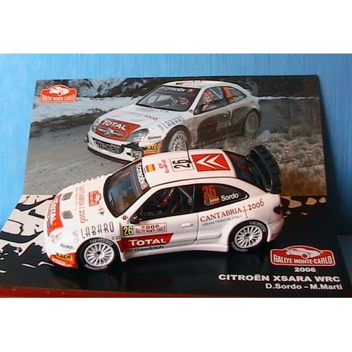 Citroen Xsara Wrc #19 Rallye Monte Carlo 2006 Sordo Marti Ixo 1/43 Cantabria-Ixo