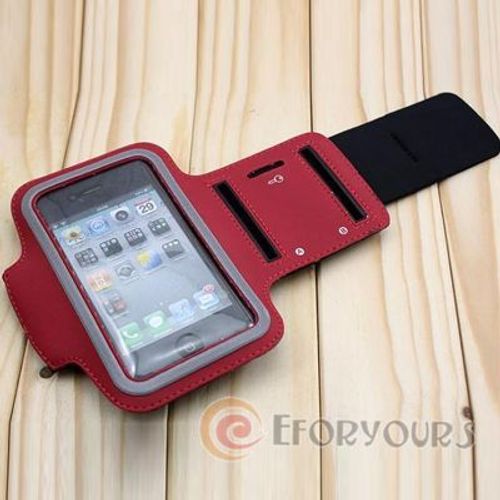 "Rouge Bordeaux" Brassard Jogging  Etui Housse "Résistant A La Pluie" Pour Iphone 4 / 4g / 4s
