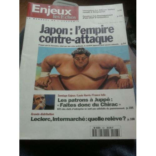 Enjeux Les Echos N 108 Japon L Empire Contre Attaque