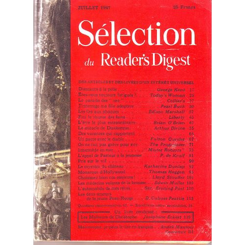 Sélection Du Readers Digest  N° 5 : Juillet 1947