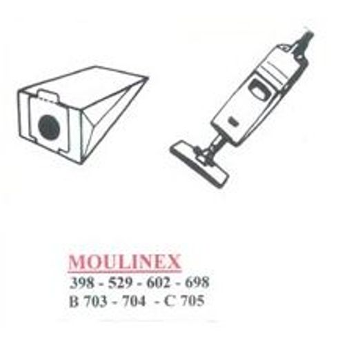 12 Sacs Aspirateur Moulinex  398 - 529 - 602 - 698 - 699 - B 703 -704 - C 705