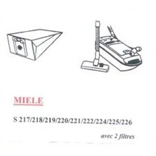 5 Sacs Aspirateur Miele  S 217/218/219/220/221/222/224/225/226