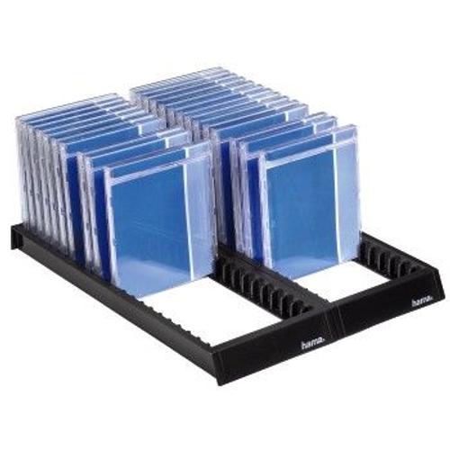 Casier de rangement pour 44 CD, Noir