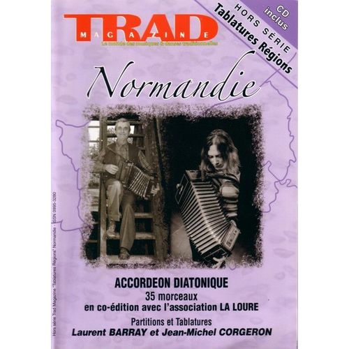Normandie - Recueil De Tablatures Pour L'accordéon Diatonique - 35 Morceaux (Avec Cd)