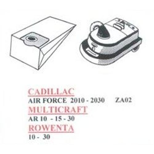 10 Sacs Aspirateur Cadillac   Air Force Petit Modele 2010 -2020-2030               Za02