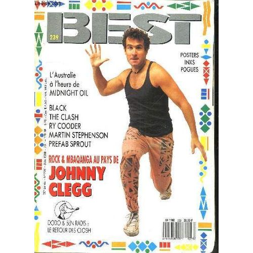 Best N° 239. 20 Em Annee. Sommaire: Johnny Clegg. Best Sellers. Autographes Isabelle Karcher...