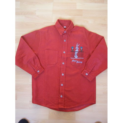 Chemise Velours Rouge Bugs Bunny Studio Aventures - 12ans