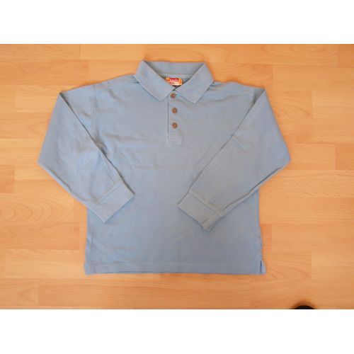 Polo Manches Longues Turquoise - Du Pareil Au Même - 8 Ans