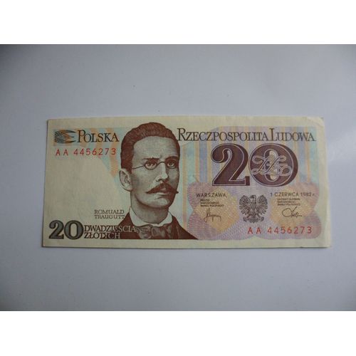 Pologne 20 Zlotych 1982  Neuf / Unc !!!