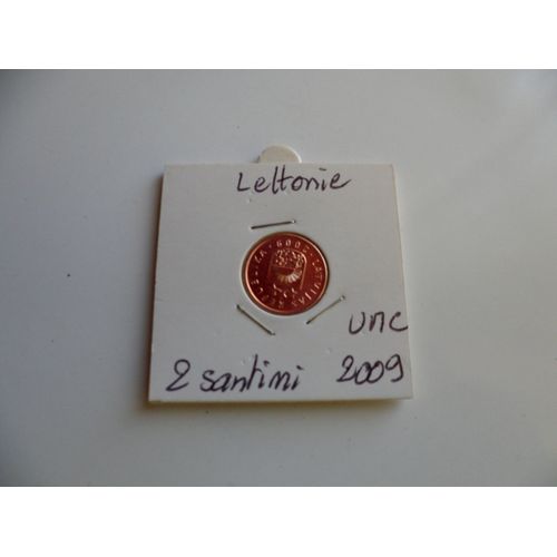 Lettonie 2 Santimi 2009  Unc , Neuf De Rouleau