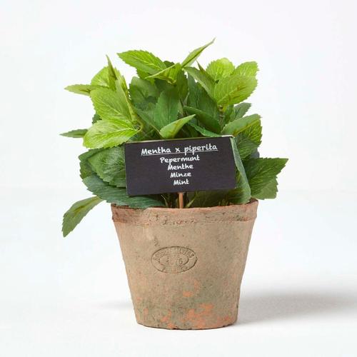 Plante aromatique artificielle en pot, Menthe