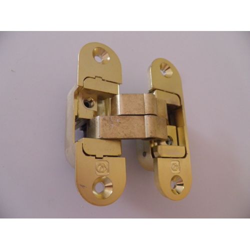 Charniere kUBICA 6300 or, pour porte affleurante en feuillure