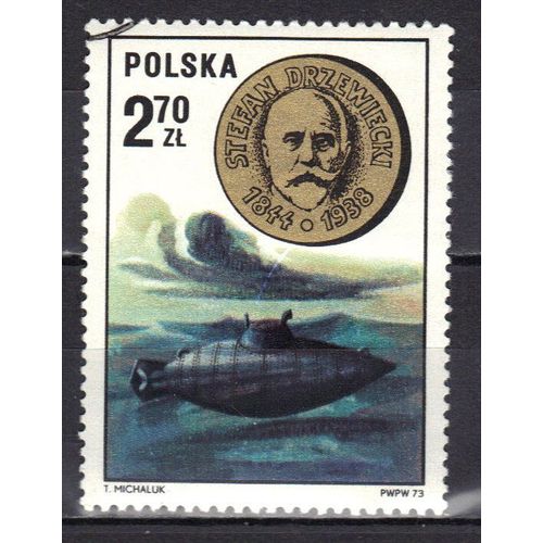 Pologne 1973 : Savants Polonais : Stefan Drzewicki (1844-1912) - Timbre Oblitéré