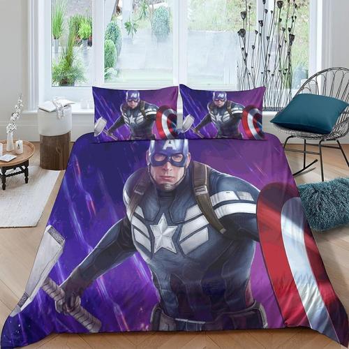 Captain America Housse De Couettes Parure De Lit Parure Housse De Couette D Chambre D¿¿Cor Pcs Housses De Couette King£¿Xcm£©