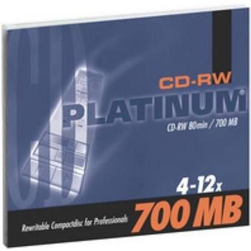 BestMedia Platinum - 25 x CD-RW - 700 Mo (80 min) 4x - 12x - boîtier CD