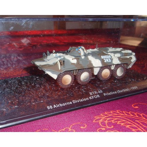 Chars De Combat Btr 80 - 98 Airborne Division Kfor - Pristina 1999 - Echelle 1/72-Altaya