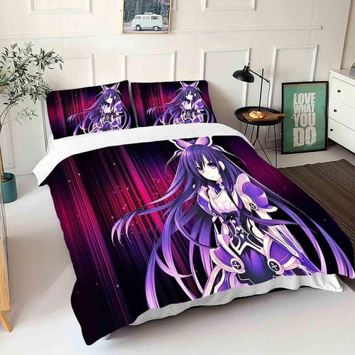 Date A Live Kurumi Tokisaki Ensemble De Literie Dessin Anim¿¿ Anime Literie Impression D Avec Housses De Couette Taies D'oreiller Pour Gar?Ons