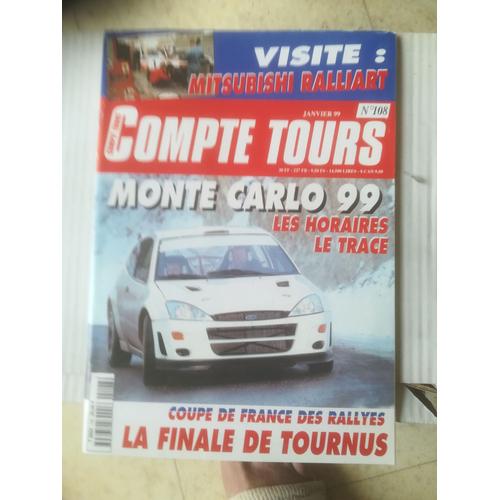 Compte Tours 108 De 1999 Loix,Rac,Var,Andros,Mitsubishi Ralliart