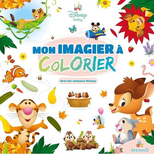 Mon Imagier À Colorier Disney Baby - Avec Les Animaux Disney
