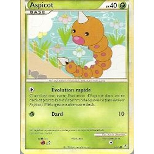 Carte Pokemon Aspicot Pv40 H&s 69/95