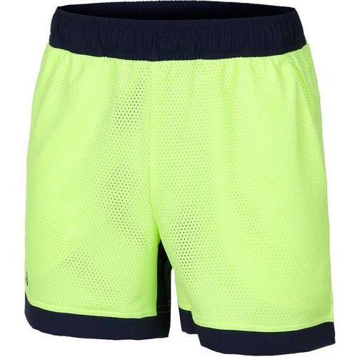 Tournament Double Layer Shorts Hommes - Jaune Lemon