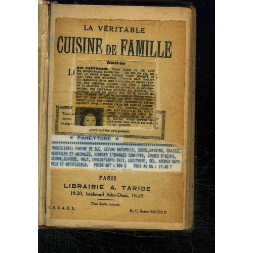 La Veritable Cuisine De Famille.