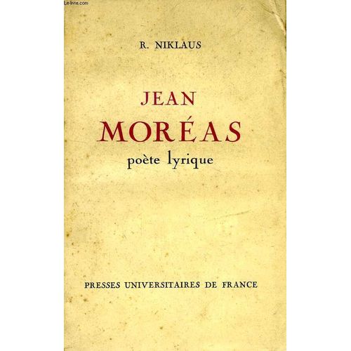 Jean Moreas, Poete Lyrique